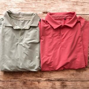 Columbia Men's Polo Shirt - Green and Red